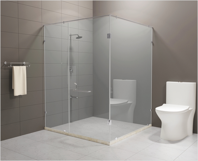 Buy CAPTIVATEC (R) L shape shower partition Online CERA